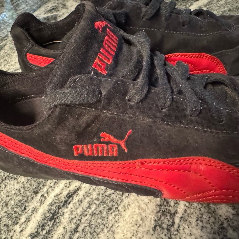 Puma Speedcat Ferrari Men's Suede Athletic Sneakers - Picture 2 of 12